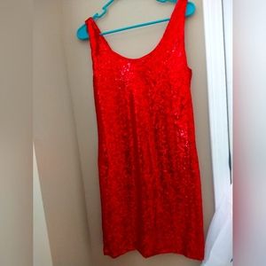 Rue 21 red sequin dress